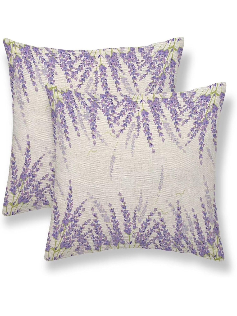 Spring Lavender Pillow Cover 22 x 22 Inch Set of 2 Farmhouse 2614/bb8-1